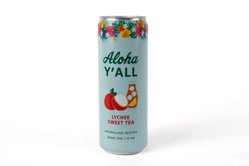 Aloha Y'all Lychee Sweet Tea - 12oz - 10 MG THC 12 oz