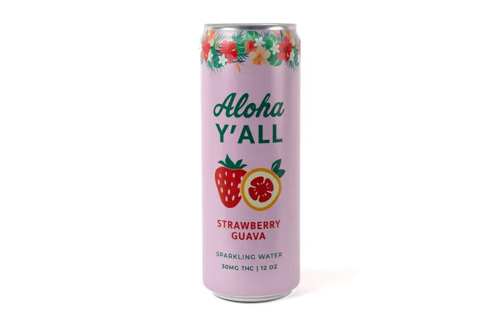 Aloha Y'all Strawberry Guava - 12oz - 10 MG THC 12 oz