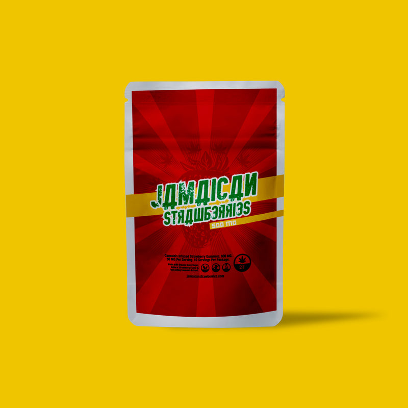 Studio TBD THC Infused Jamaican Strawberries Candy 25:25 (Single) 25mg THC 25mg CBD