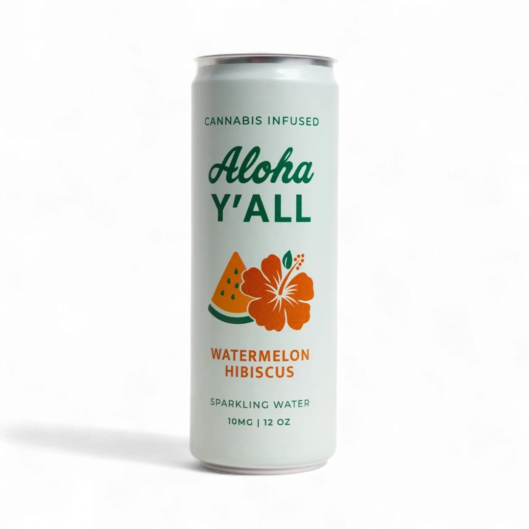 Aloha Y'all Watermelon Hibiscus - 12oz - 10 MG THC 12 oz
