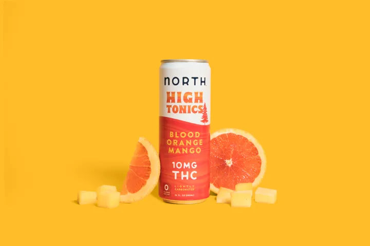 NORTH High Tonic Blood Orange Mango 10mg THC 12 oz
