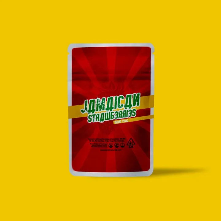 Studio TBD THC Infused Jamaican Strawberries Candy 25:25 25mg THC 25mg CBD 10ct